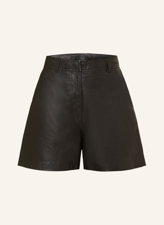 WEEKEND Max Mara Ledershorts VIRGOLA SCHWARZ