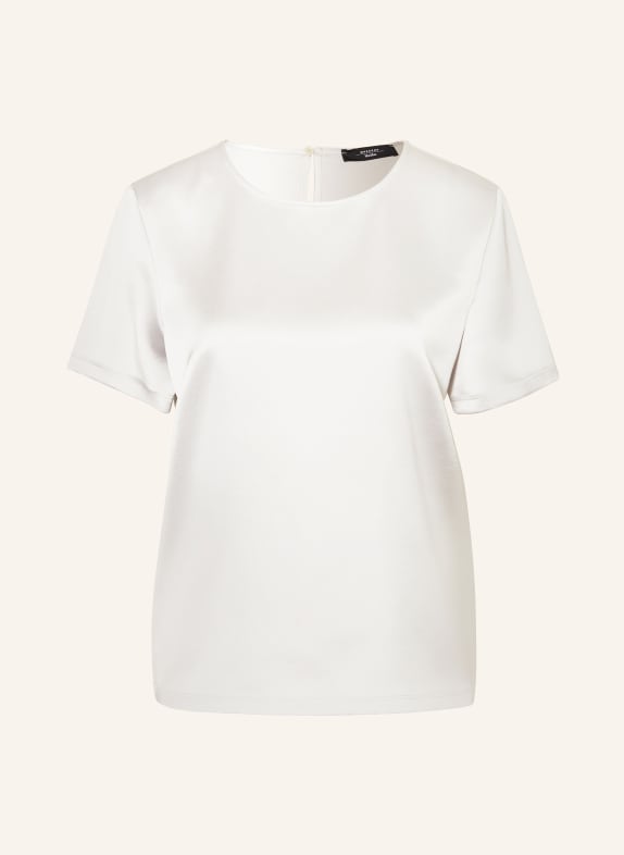 WEEKEND Max Mara Blusenshirt AMBURGO im Materialmix HELLGRAU