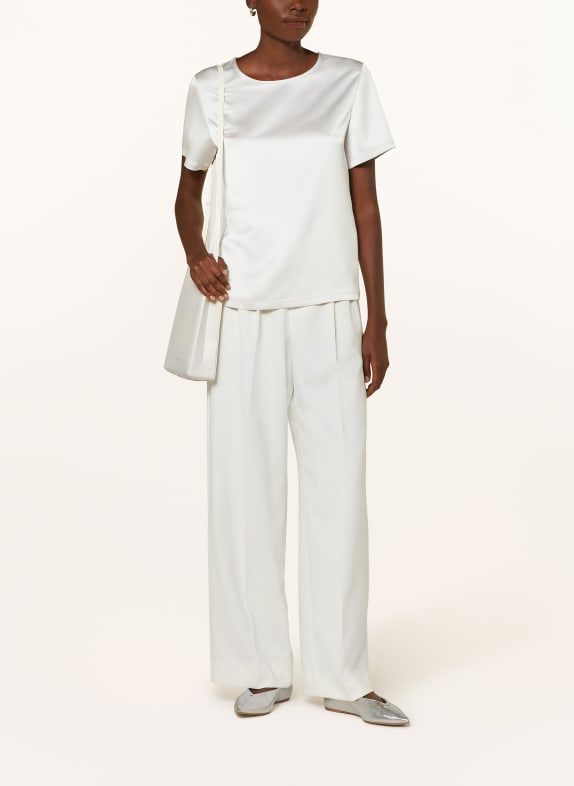 WEEKEND Max Mara Blusenshirt AMBURGO im Materialmix HELLGRAU