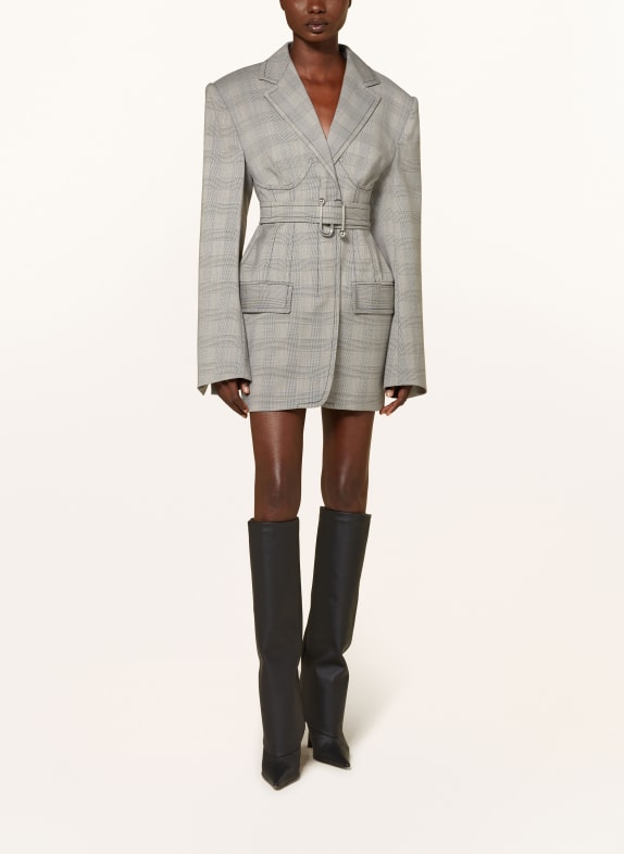 SPORTMAX Blazerkleid EMY HELLGRAU / DUNKELGRAU