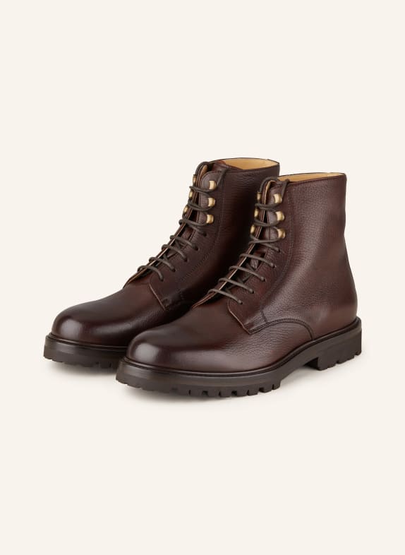 BRUNELLO CUCINELLI Lace-up boots DARK BROWN