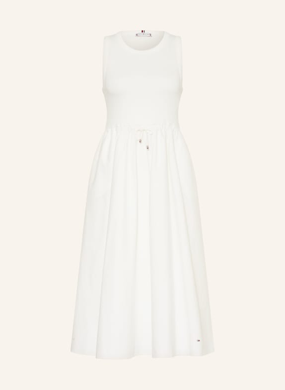 TOMMY HILFIGER Dress in mixed materials WHITE