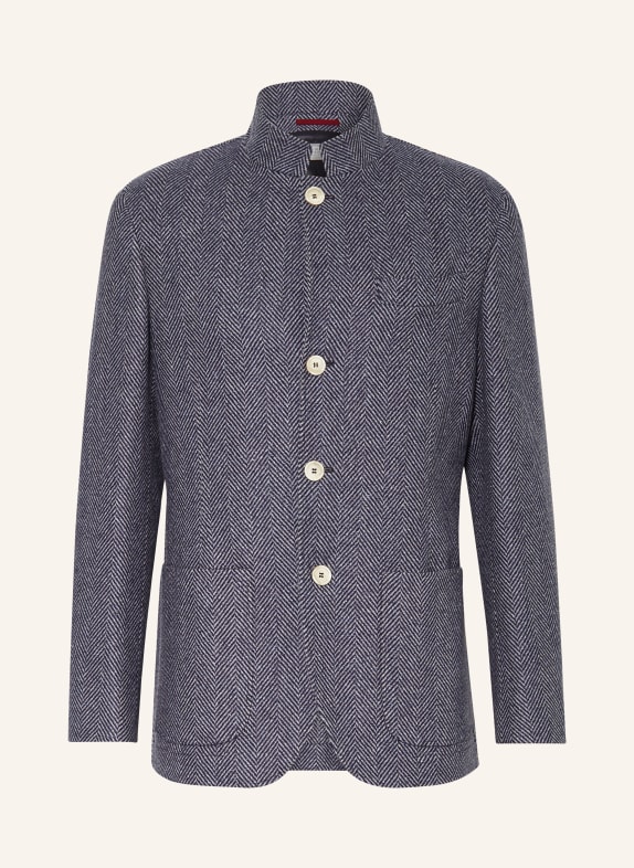 BRUNELLO CUCINELLI Tailored jacket regular fit BLUE/ GRAY