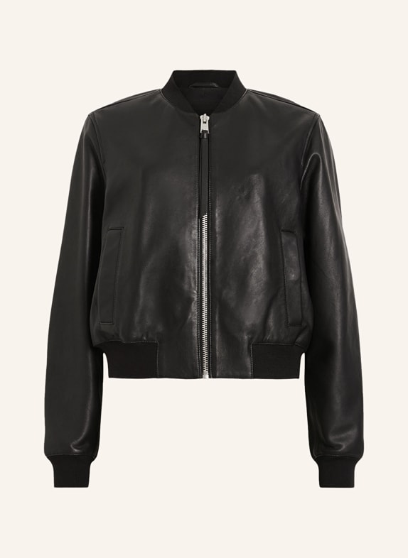 ALLSAINTS Kožený blouson ORTEN ČERNÁ