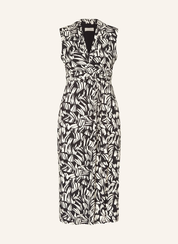 HOBBS Jersey dress CLARISSA in wrap look BLACK/ CREAM