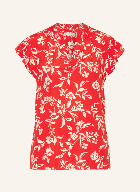 HOBBS Top CLEO mit Volants ROT/ CREME