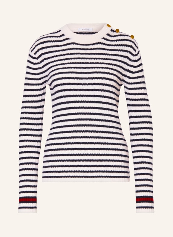 Max Mara Pullover LARI SCHWARZ/ WEISS/ DUNKELROT