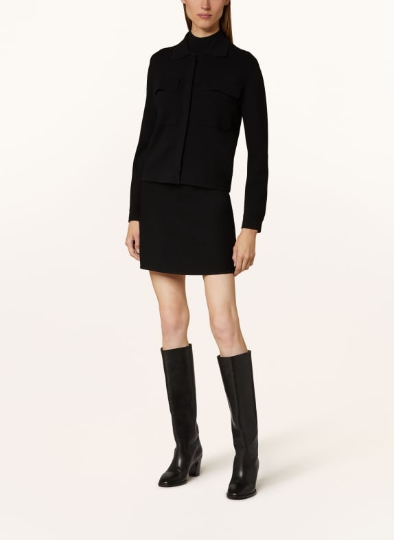 Max Mara STUDIO strikket nederdel SORT