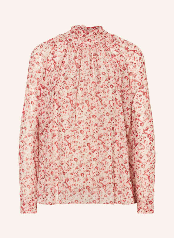 Max Mara STUDIO Schluppenbluse PANIA aus Seide ROSÉ/ DUNKELROT/ TAUPE