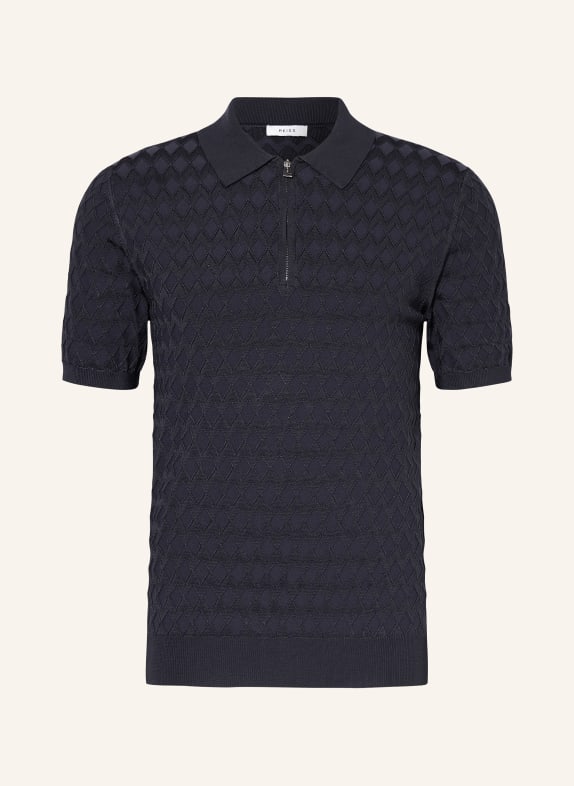 REISS Strick-Poloshirt RIZZO DUNKELBLAU