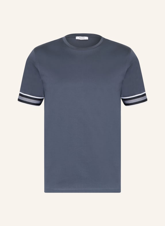 REISS T-Shirt DUNE-SS BLAUGRAU/ SCHWARZ/ WEISS