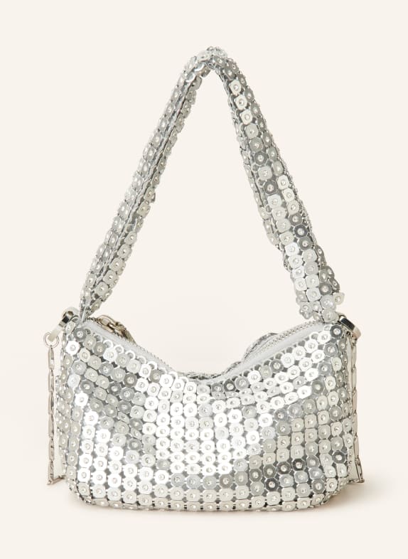 MAX & Co. Handtasche MESHIE mit Schmucksteinen SILBER