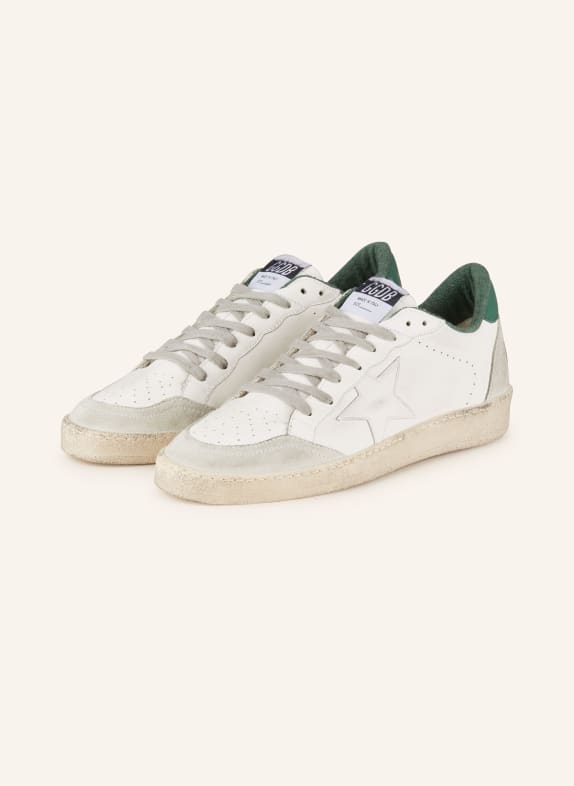 GOLDEN GOOSE Sneakers BALL STAR WHITE/ GREEN