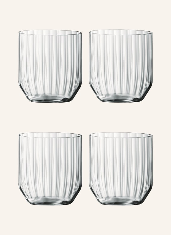 SPIEGELAU 4er-Set Whiskygläser LINEAR WEISS