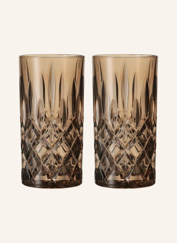 Nachtmann 2er-Set Longdrinkgläser NOBLESSE ORANGE