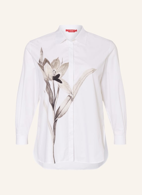MARINA RINALDI SPORT Hemdbluse TARTUFO WEISS/ GRAU