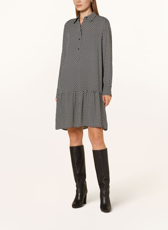 Marc O'Polo Shirt dress BLACK/ WHITE