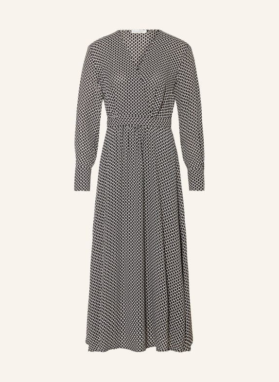 Marc O'Polo Play Kleid in Wickeloptik SCHWARZ/ WEISS