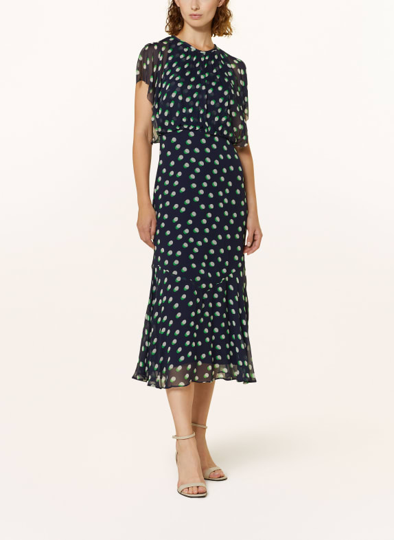 WHISTLES Dress DARK BLUE/ WHITE/ GREEN