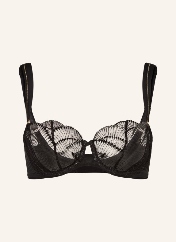 Triumph PALINA SEA FULL OF STARS underwired bra with shiny yarn TEAL / TURQUOISE