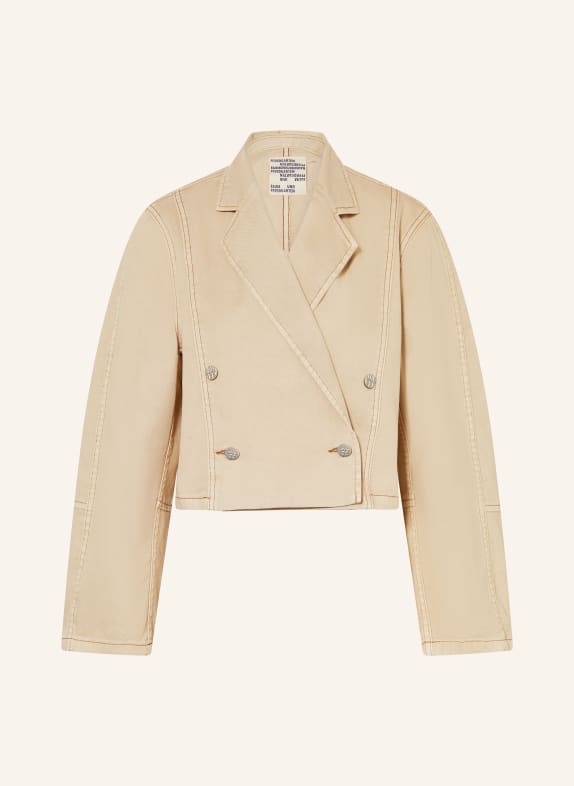 BAUM UND PFERDGARTEN Cropped-Jeansjacke BIANKA BEIGE