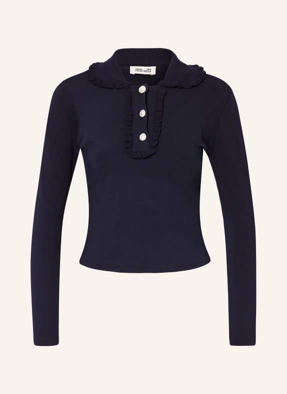 BAUM UND PFERDGARTEN Pullover CATARIN mit Rüschen DUNKELBLAU