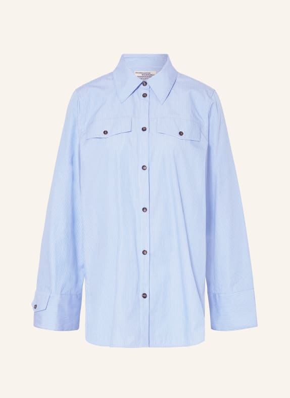 BAUM UND PFERDGARTEN Hemdbluse MIRIA HELLBLAU/ WEISS
