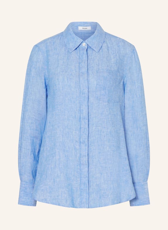 REISS Hemdbluse BELLE aus Leinen HELLBLAU
