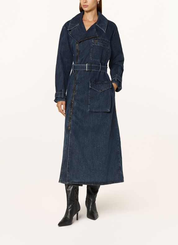 G-Star Jeans-Trenchcoat G852 worn in indigo gear