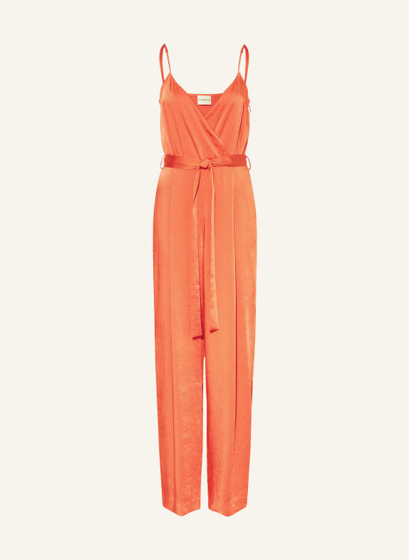 CLAUDIE PIERLOT Jumpsuit aus Satin ORANGE