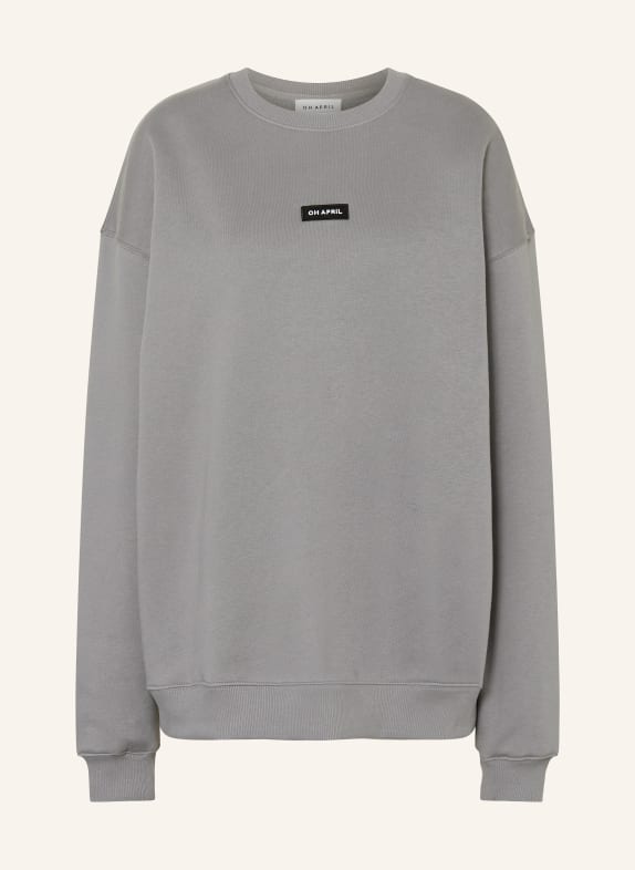 OH APRIL Oversized-Sweatshirt GRAU