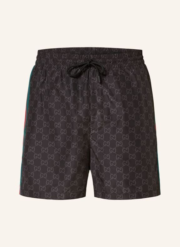 GUCCI Жіночі кросівки gucci screener BLACK/ RED/ GREEN