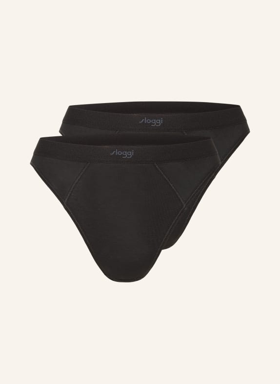 sloggi 2er-Pack Taillenslips EVER EASE SCHWARZ