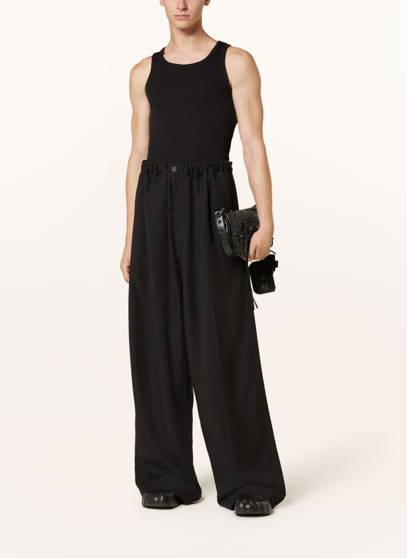 BALENCIAGA Pantaloni în stil jogging Large Fit NEGRU