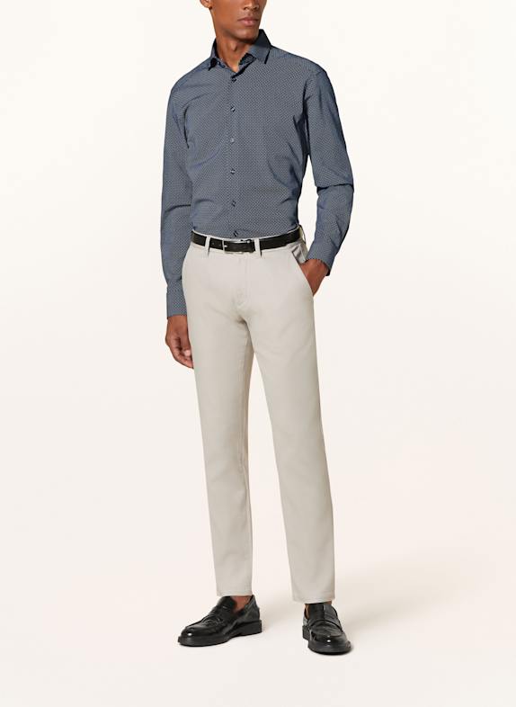 OLYMP Jerseyhemd Luxor 24/Seven modern fit DUNKELBLAU