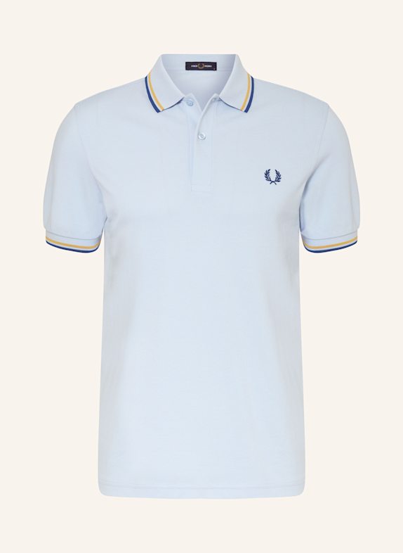 FRED PERRY Koszulka polo z piki JASNONIEBIESKI