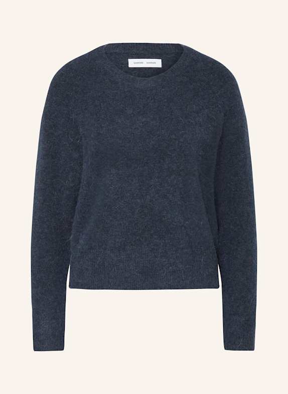 SAMSØE  SAMSØE Sweater NOR O-N SHORT with alpaca DARK BLUE