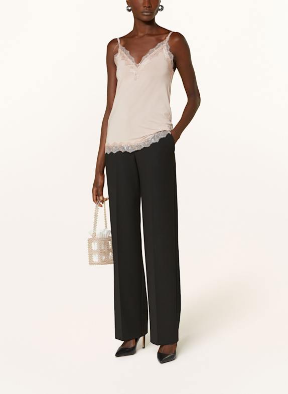 rosemunde Top BILLIE met kant BEIGE