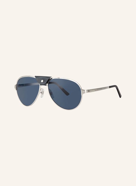 Cartier Sonnenbrille CT0034S 4100B1 - SILBER/ SCHWARZ