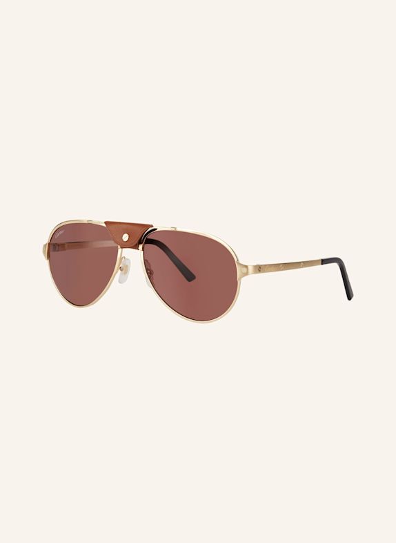 Cartier Sonnenbrille CT0034S 2300U1 - GOLD/ BRAUN
