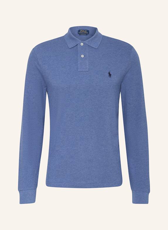 POLO RALPH LAUREN Piqué polo shirt custom slim fit BLUE