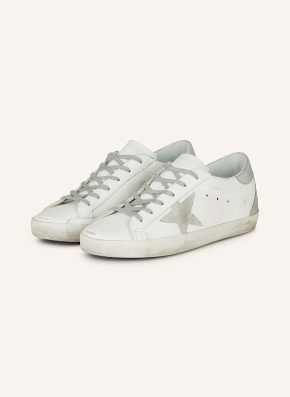 GOLDEN GOOSE Sneaker SUPER-STAR CLASSIC WEISS/ SILBER/ GRAU