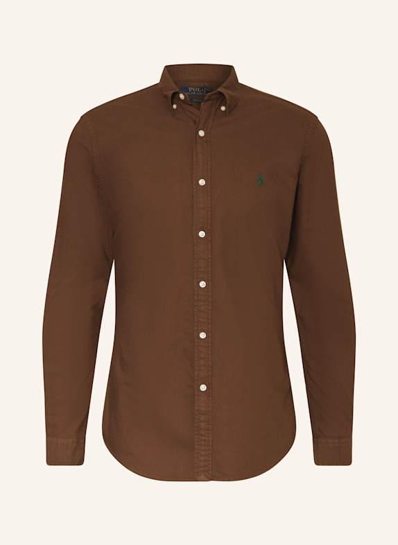 POLO RALPH LAUREN Oxford-Hemd Slim Fit BRAUN