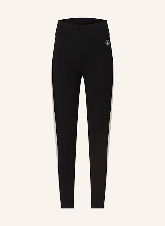 WE NORWEGIANS VOSS functional underwear trousers made from merino wool BLACK/ WHITE