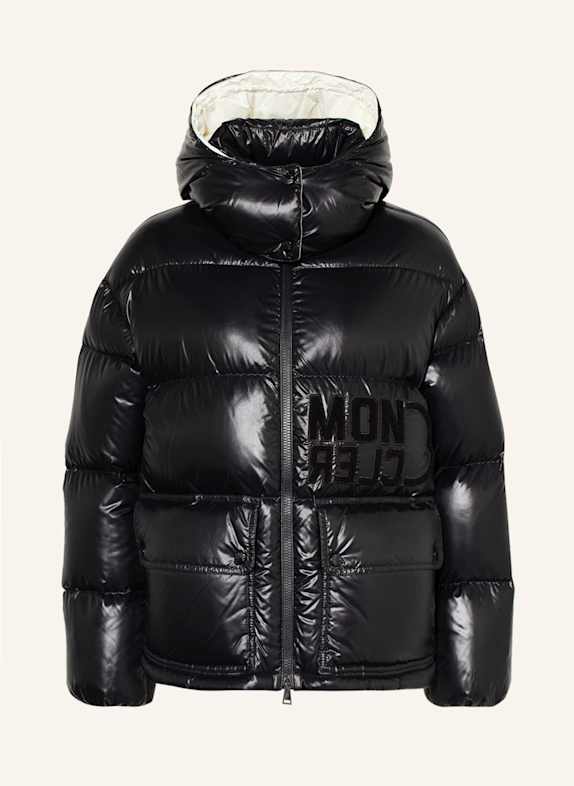 MONCLER Down jacket ABBAYE with removable hood BLACK