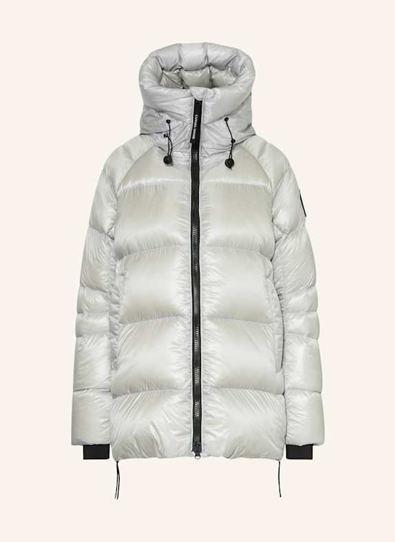 CANADA GOOSE Péřová bunda CYPRESS STŘÍBRNÁ