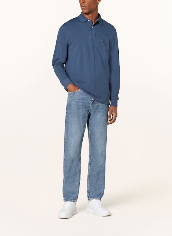 TOMMY HILFIGER Piqué-poloshirt Regular Fit BLÅGRÅ