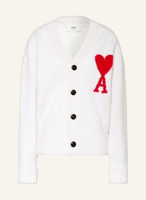 AMI PARIS Strickjacke  ECRU