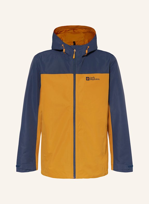 Jack Wolfskin 3-FELSLICHT fleece vest DARK BLUE/ DARK YELLOW