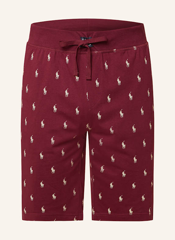 lueder x future icons t shirt item Lounge shorts DARK RED/ LIGHT YELLOW